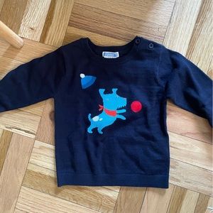 NWT Jacadi dog toddler sweater